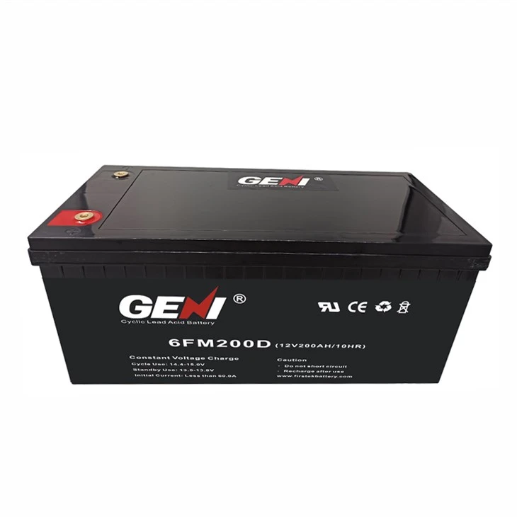 Σφραγισμένη μπαταρία μολύβδου Deep Cycle 12V 200AH